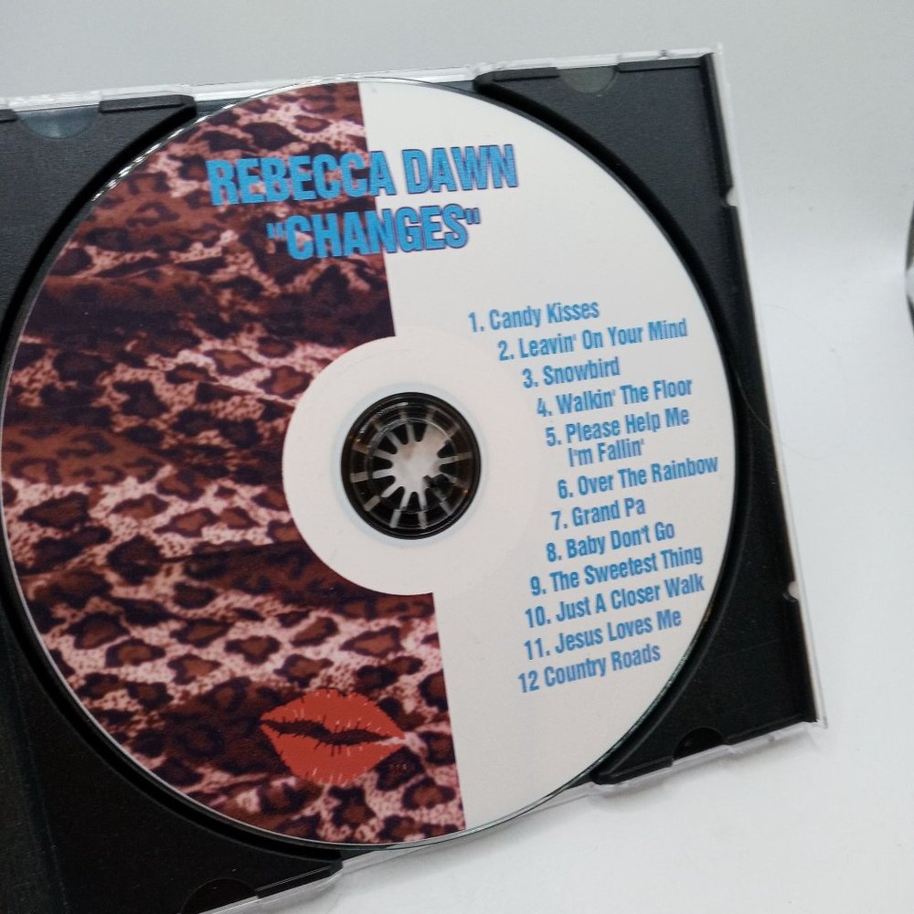 Rebecca Dawn Changes CD Country Music Signed Autographed Vintage Leopard Print - Picture 3 of 5